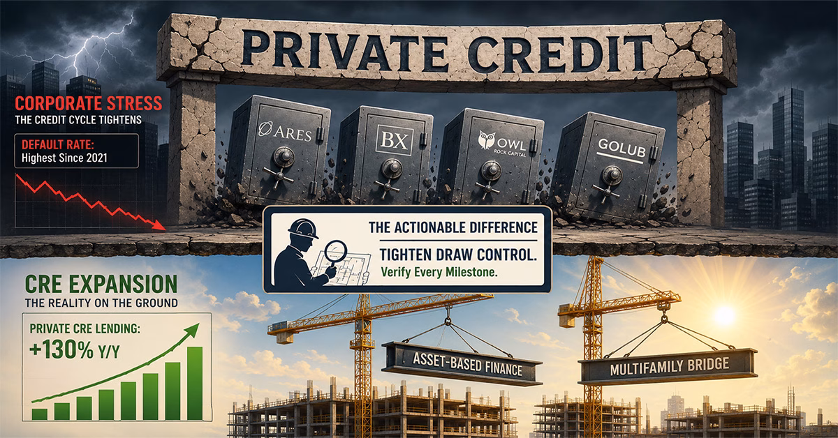 Private Credit Is Cracking. Here's What It Means for Construction Lending